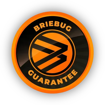 The Briebug Guarantee seal