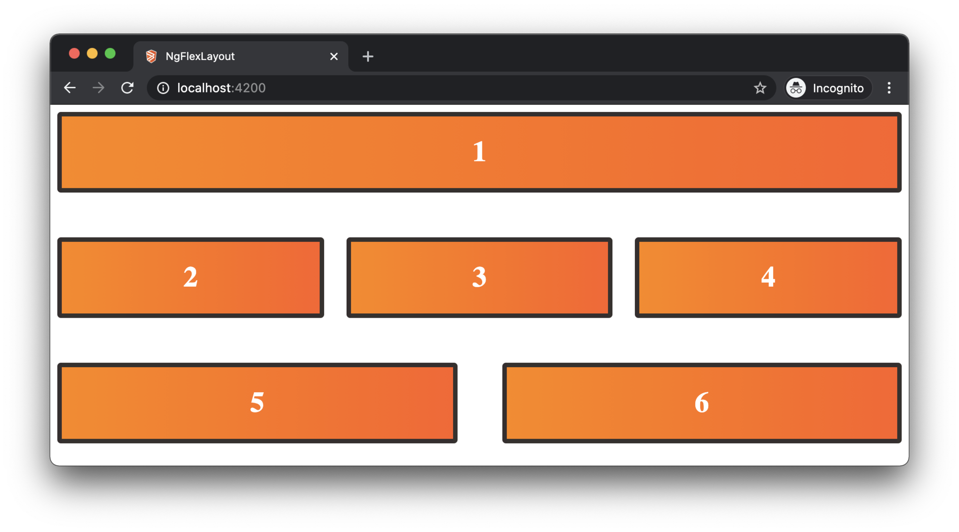 flexLayout flexbox rows