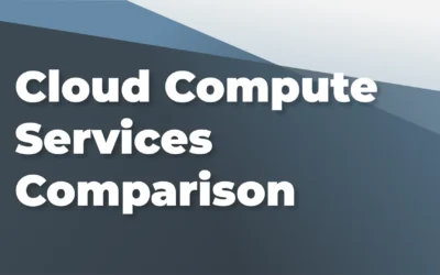 Cloud Compute Services Comparison