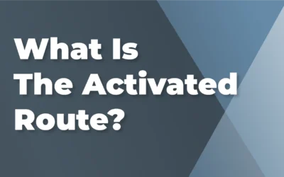 What is the activated route?