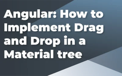Angular: How to Implement Drag and Drop in a Material tree